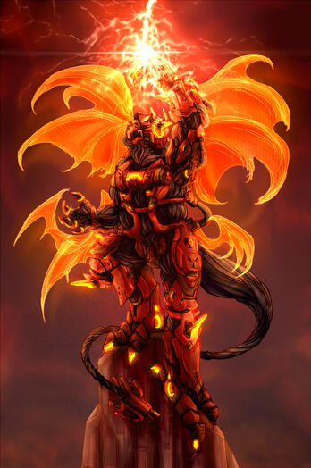 Lightning Strike Demon Bot