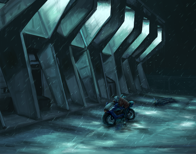 Rainy Cyber Night